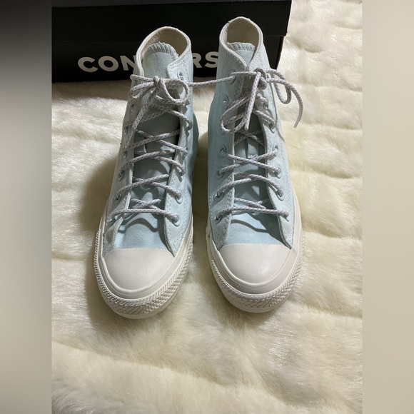 Converse Women's High-Top Sneakers - light blue- glacier blue - Picture 3 of 16